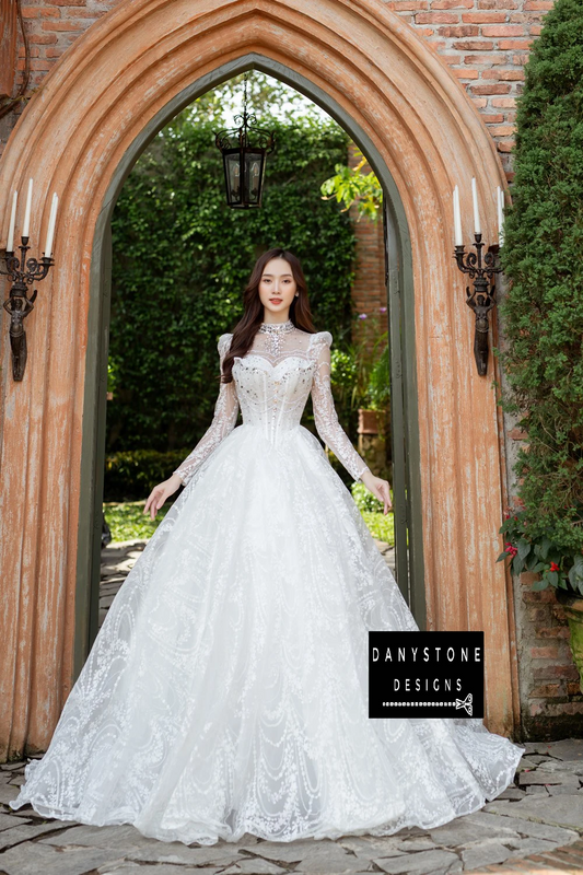 Evangeline Turtleneck Gown