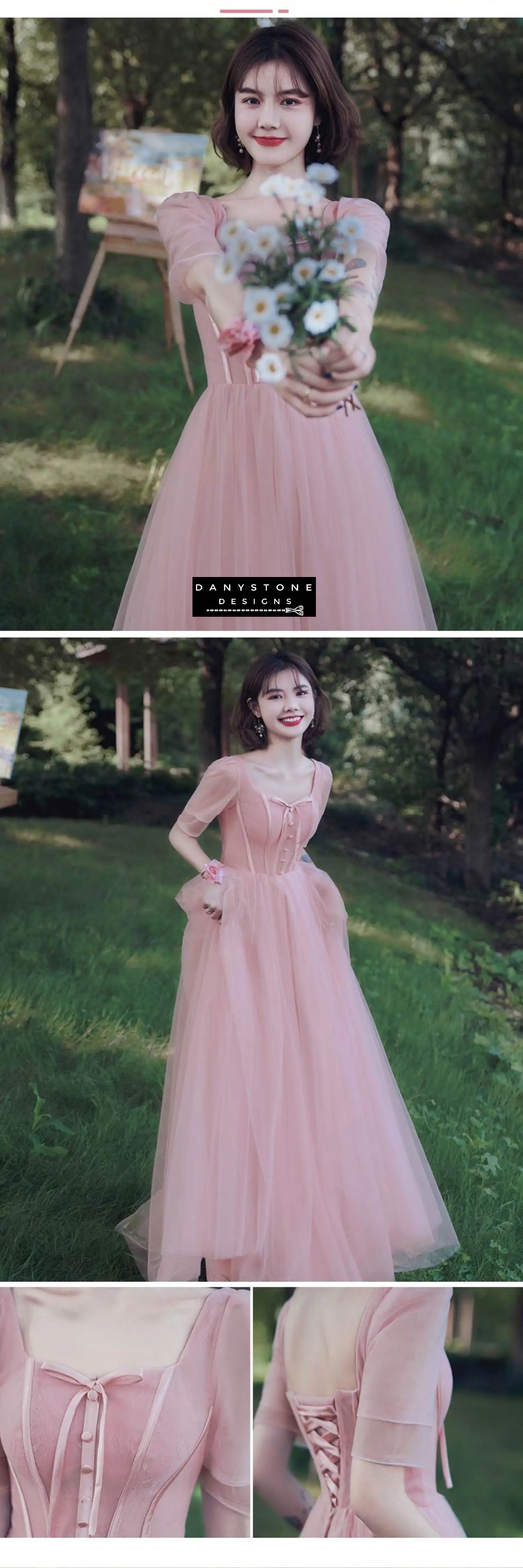 Elegant pink ball gown for special occasions