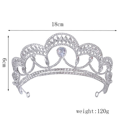 Princess Radiance: 6cm High Bridal Crown