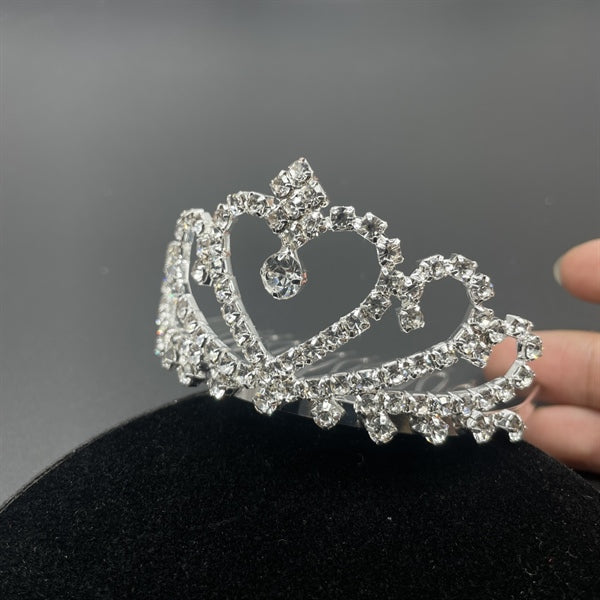 White Stone Bridal Crown