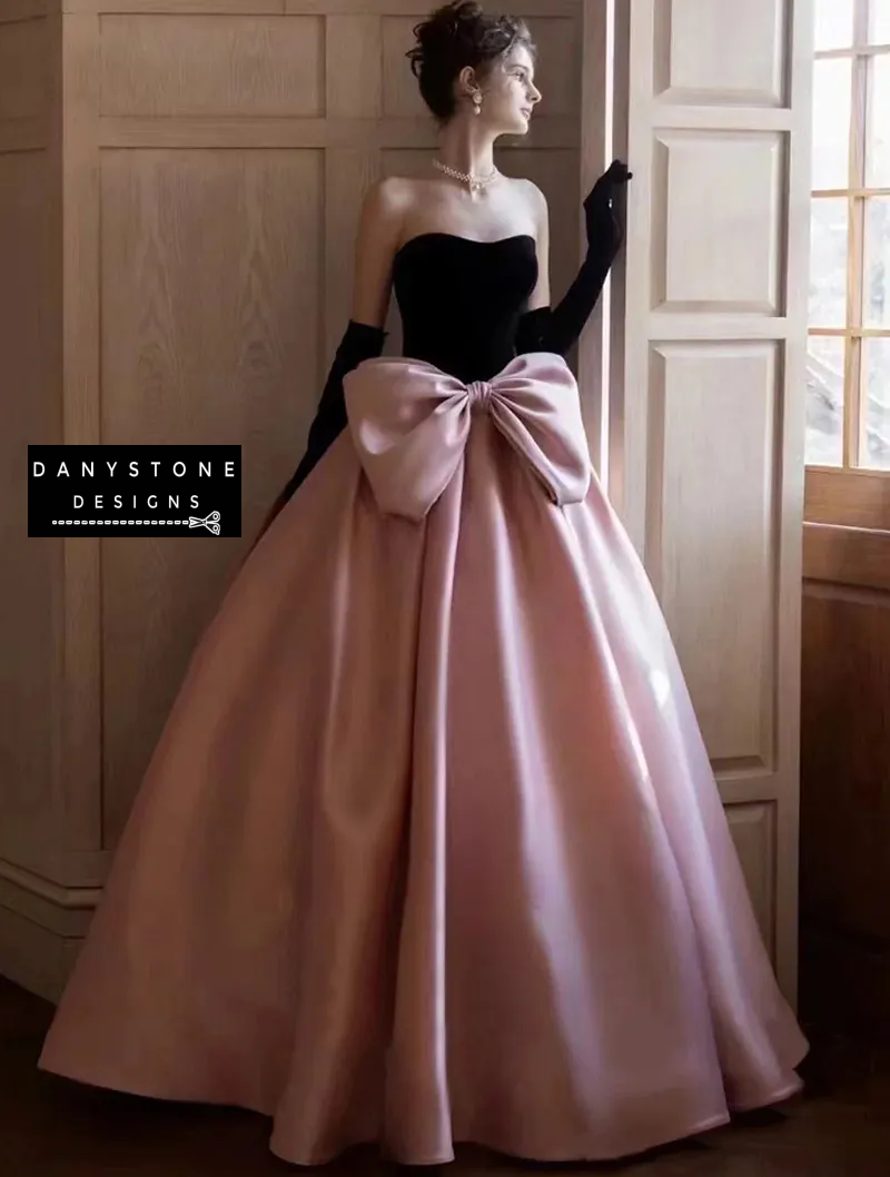 Close-up of Off-the-Shoulder Neckline on Pink Prom Dress