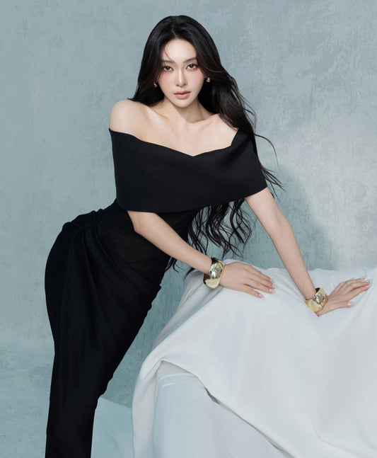 Nora Draped Gown